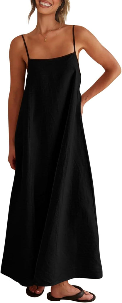Bijou Women's Adjustable Maxi Dress - fabric and finish detail