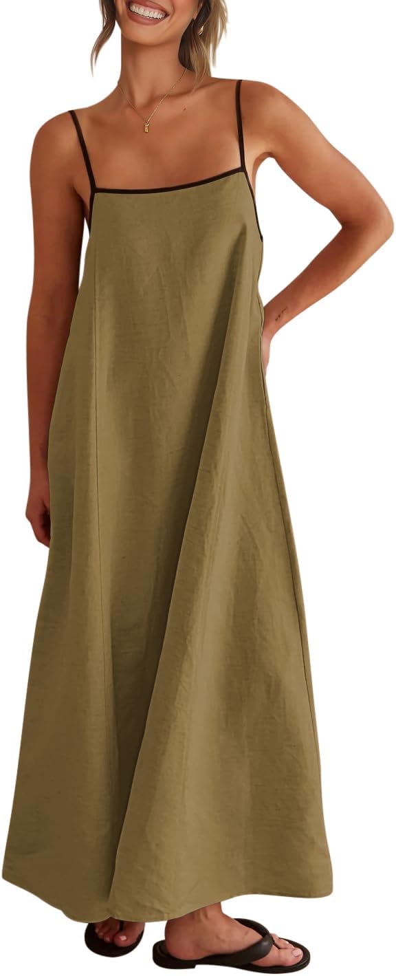 Bijou Women's Adjustable Maxi Dress - close-up detail