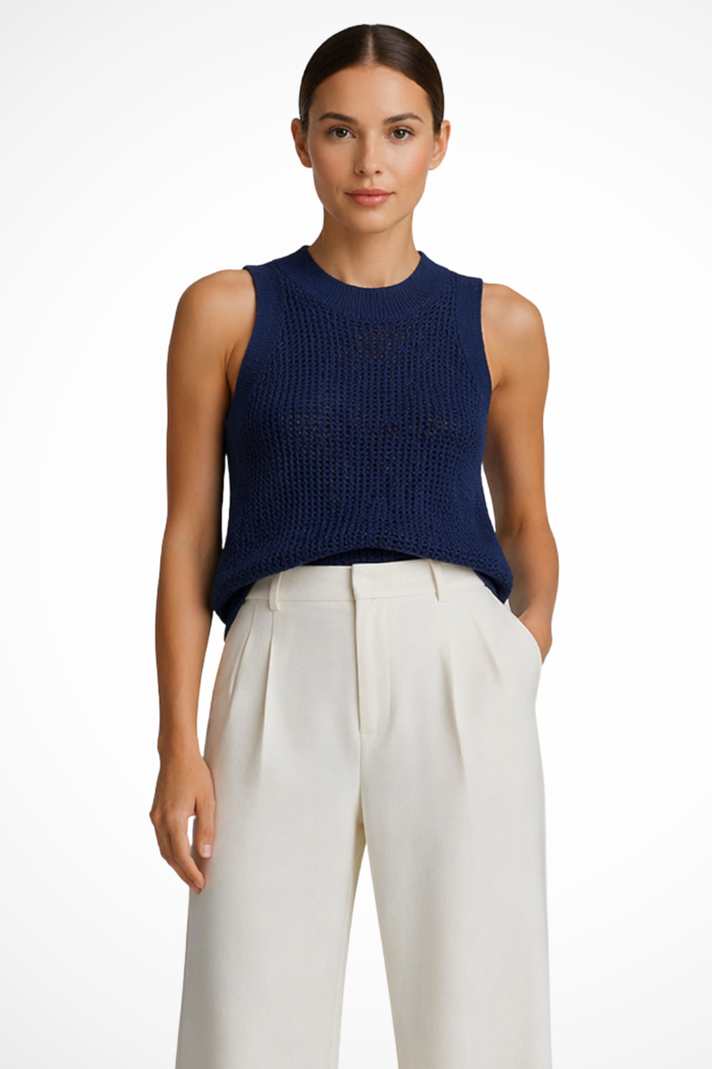 Elena Women's Crochet Top - full-length view