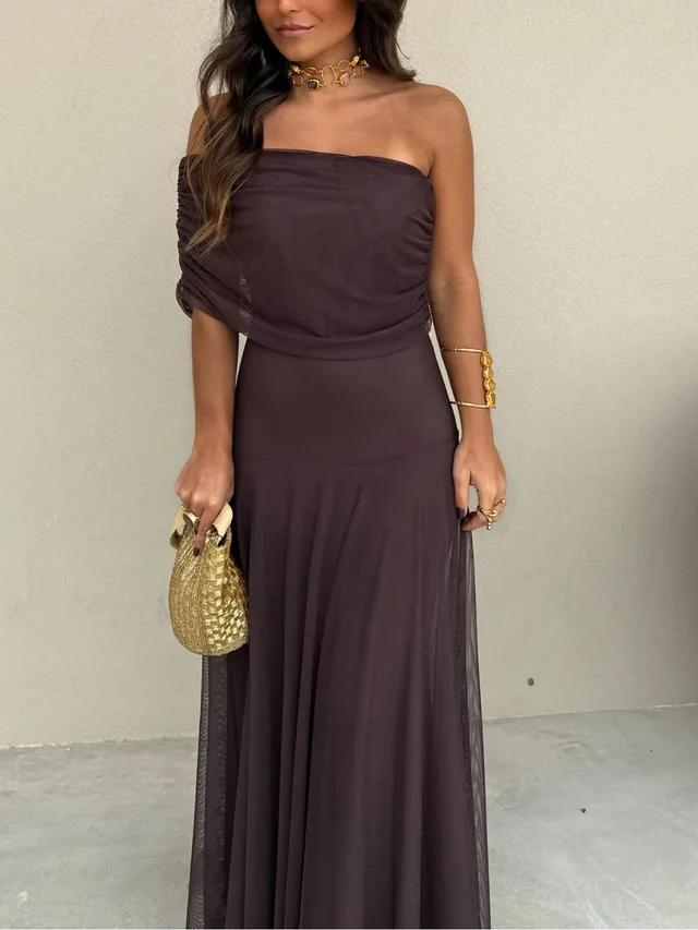 Astrid Women's Maxi Dress - fabric and finish detail