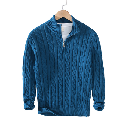 Auden Men's Cable Knit Sweater - back view