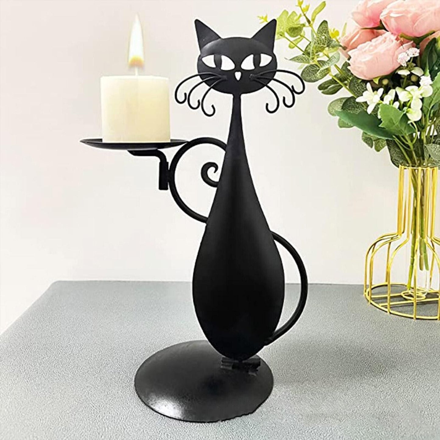 Willow LED Candle Holder - full-length view