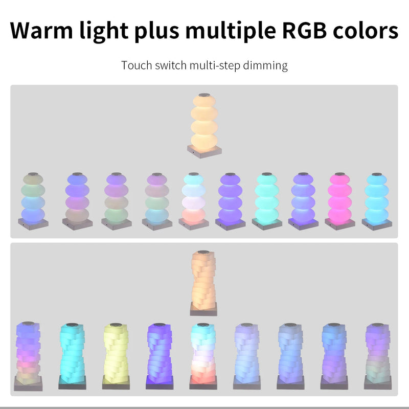 Slate LED Bedside Lamp - styled view