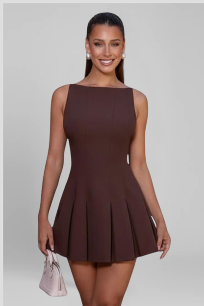 Willa Women's Pleated Dress - styled view