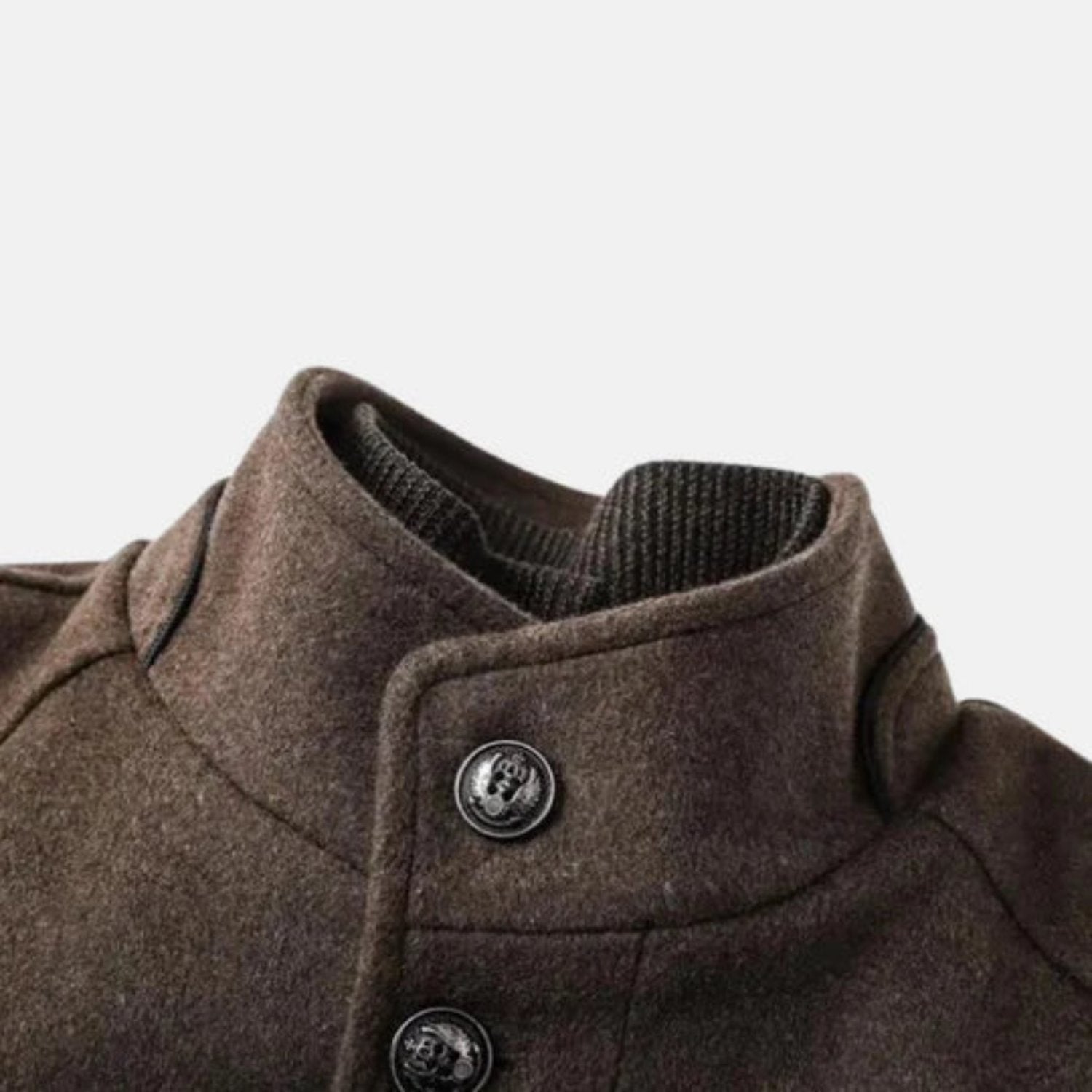 Gideon Men's Coat - close-up detail
