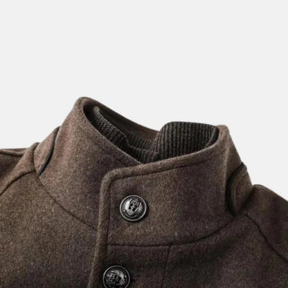 Gideon Men's Coat - close-up detail