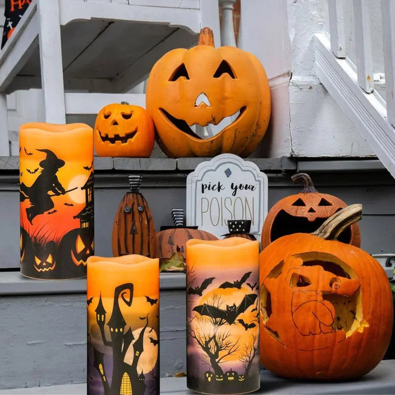 Quarry LED Flameless Candles - front view