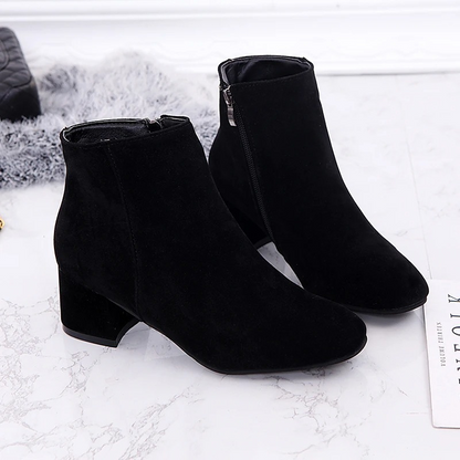 Ulla Women's Block Heel Ankle Boots - full-length view