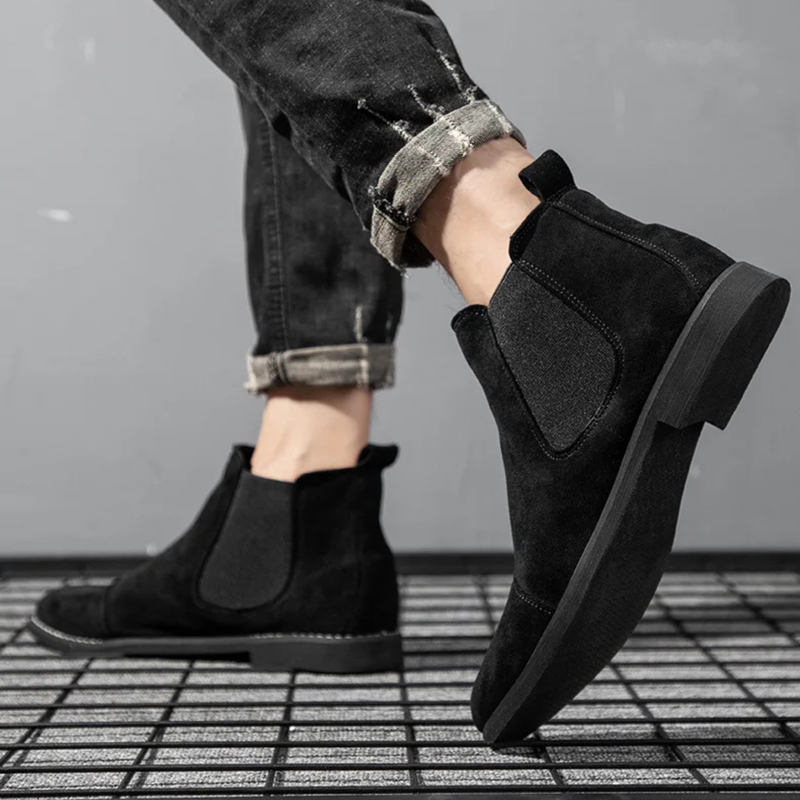 Vera Women's Suede Chelsea Boots - styled view