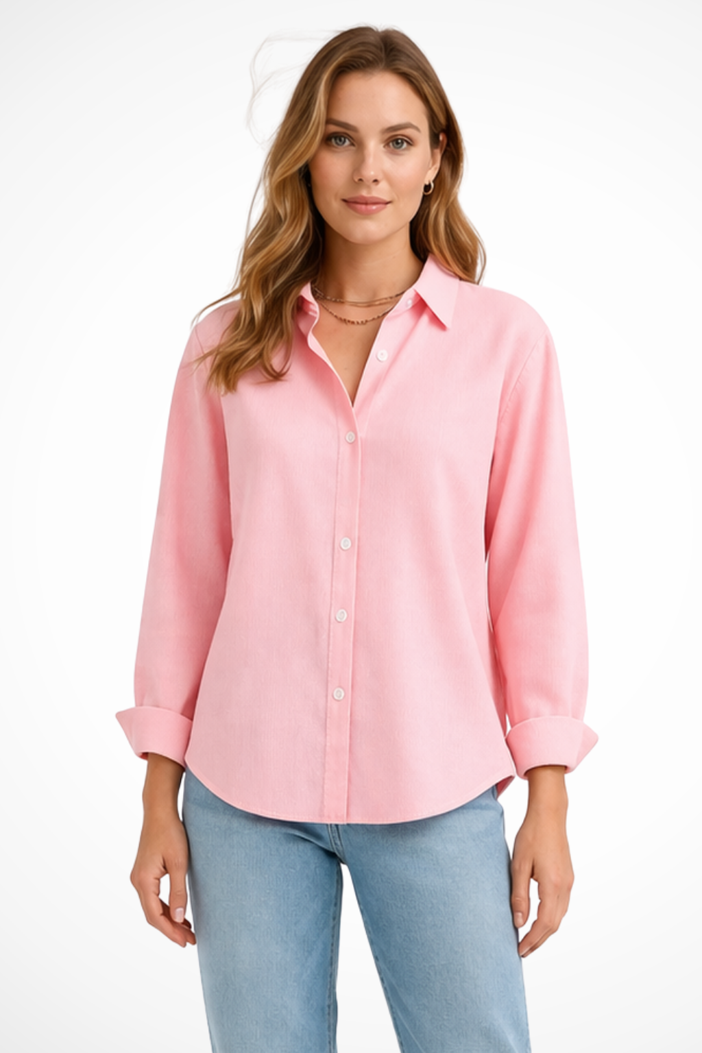 Xanthe Women's Shirt - fabric and finish detail