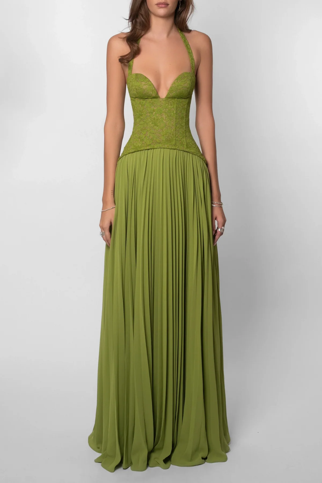 Tilda Women's Pleated Maxi Dress - full-length view