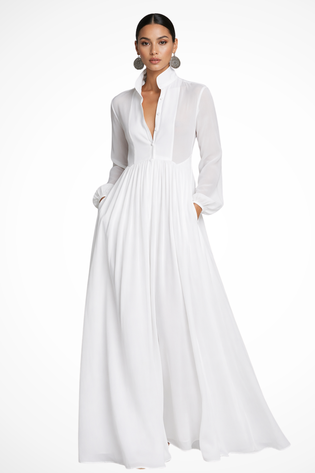 Margot Women's Dress - fabric and finish detail
