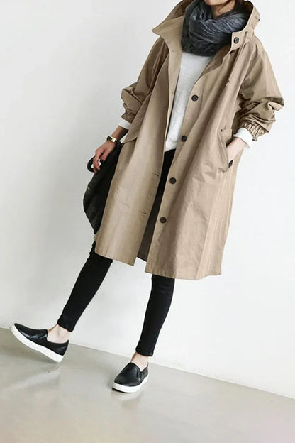 Ivy Women's Trench Coat - close-up detail