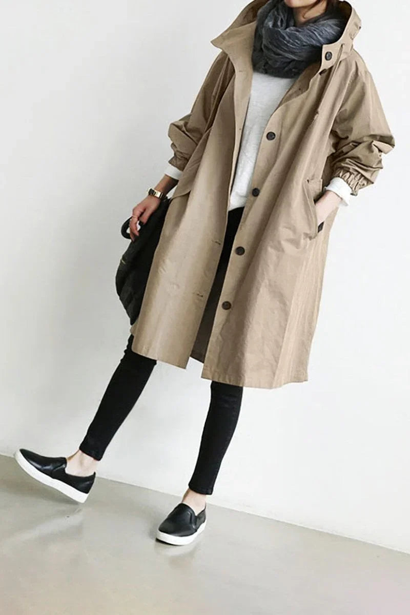 Ivy Women's Trench Coat - close-up detail