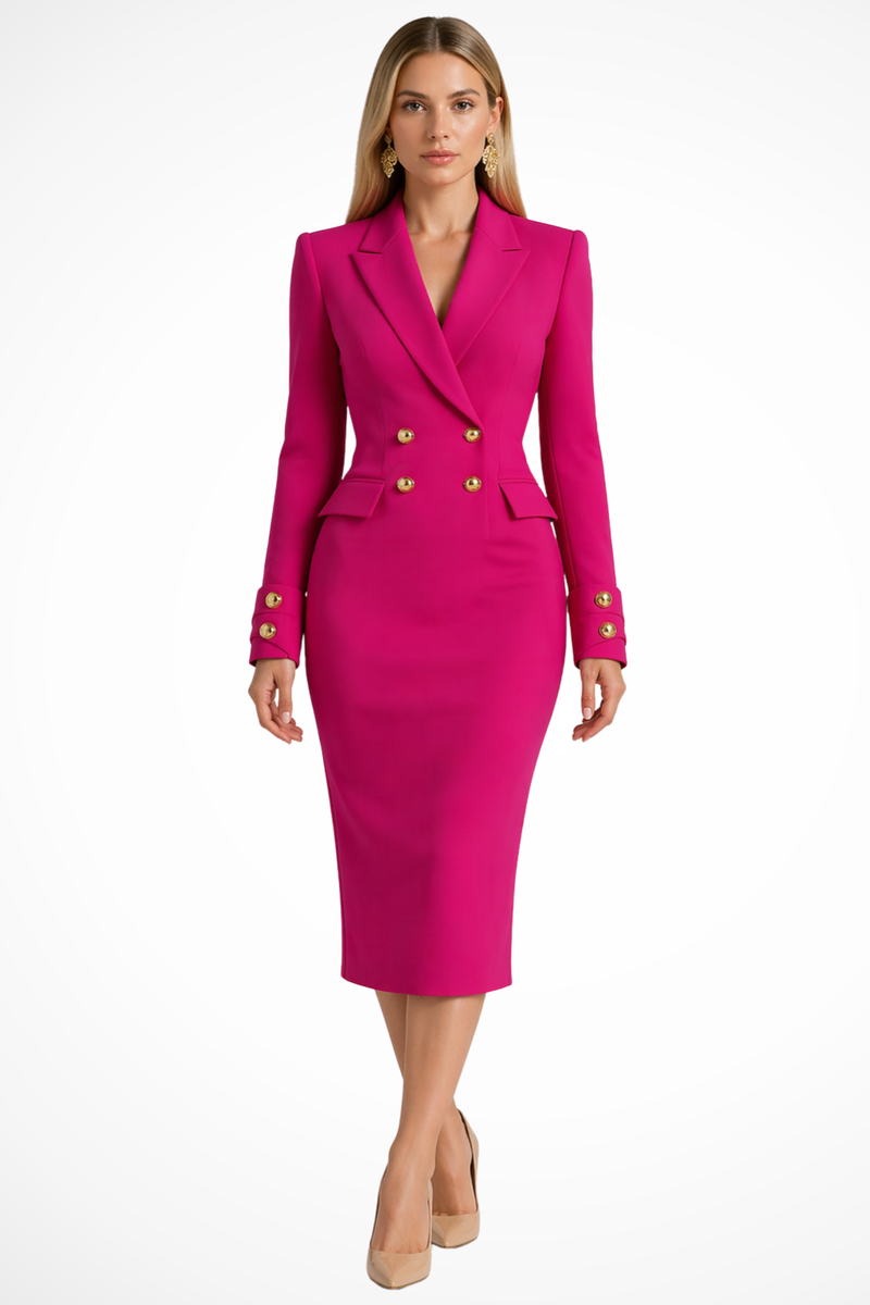 Violette Women's Midi Dress - full-length view