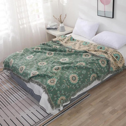 Retro Mandala Reversible Blanket