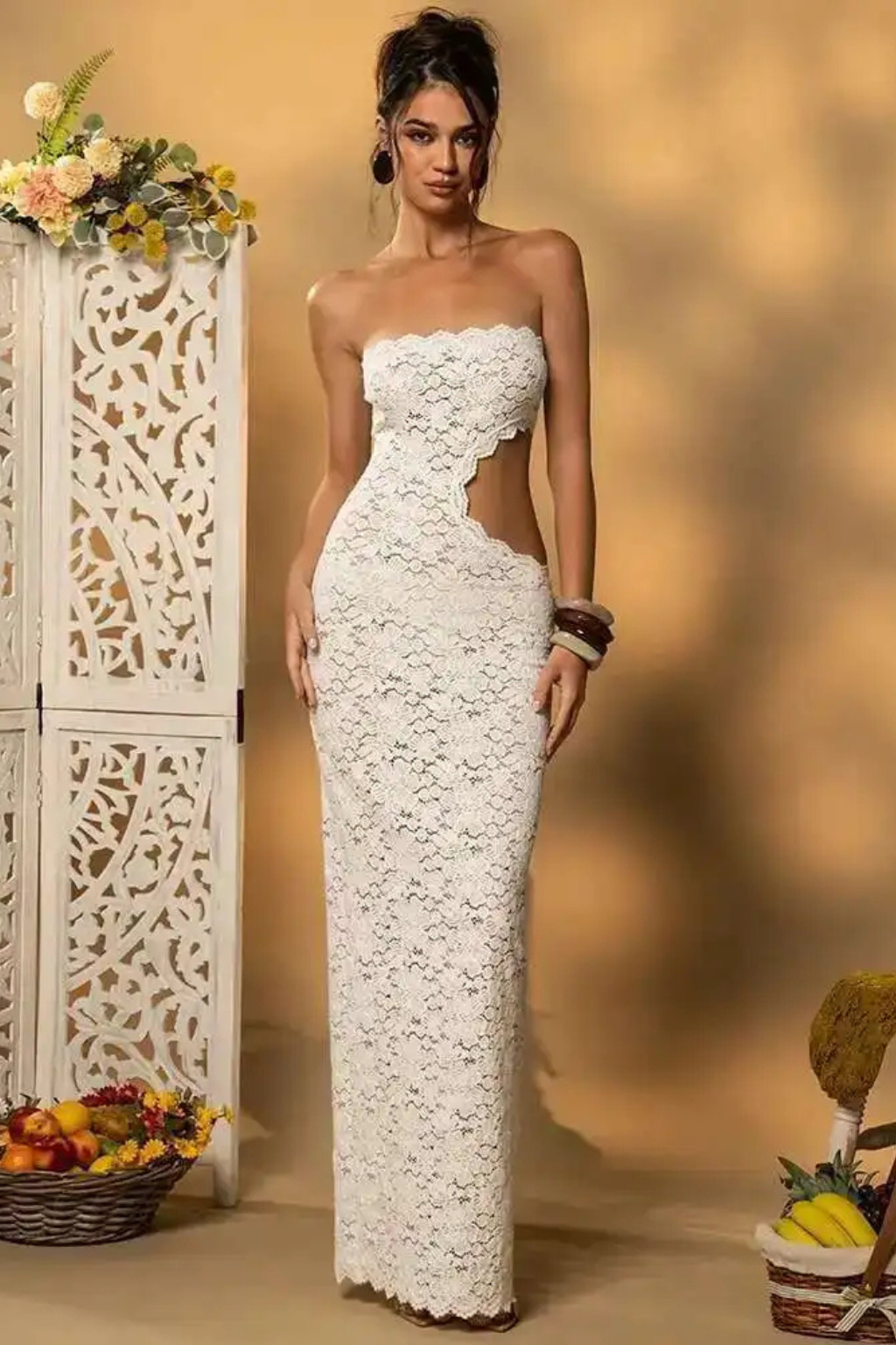 Clara Women's Maxi Dress - full-length view