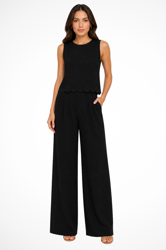 Jolie Women's Wide Leg Trousers - front view