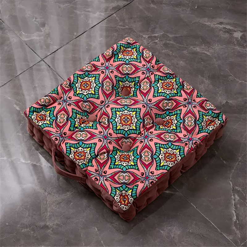 Vintage-Inspired Tufted Floor Cushion | Tufted, Vintage