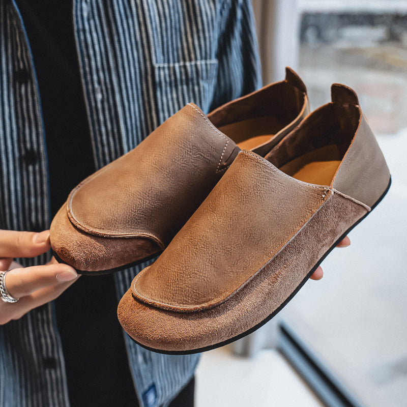 Lachlan Men's Foldable Loafers | Slip, Leather, Flat