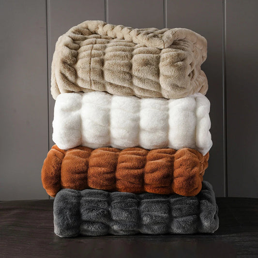 Meadow Solar Throw Blanket - front view