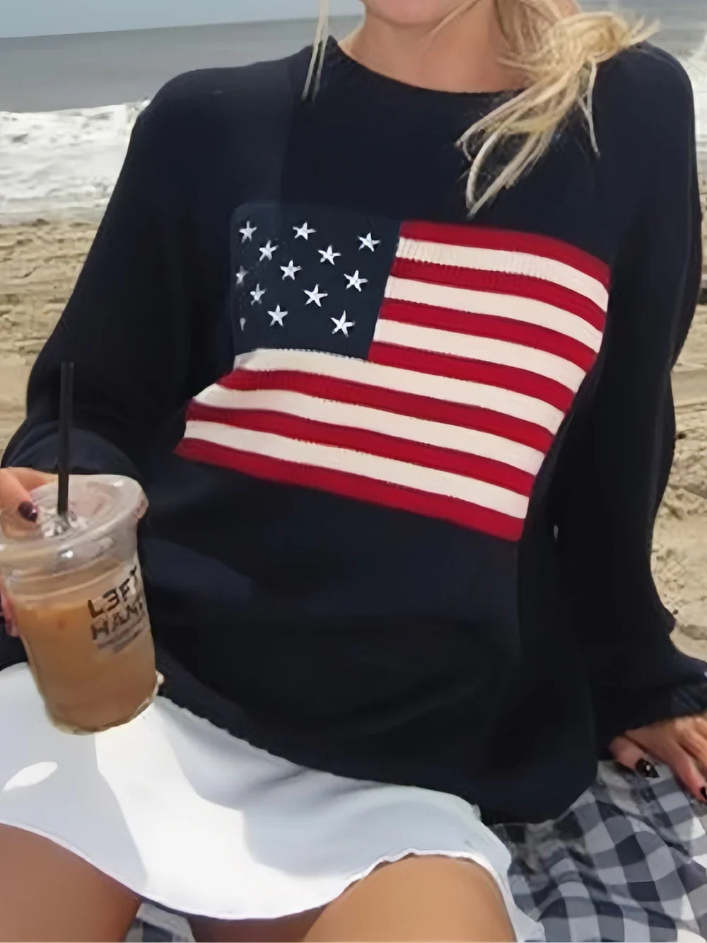 Delphine Women's Sweater - shown in use