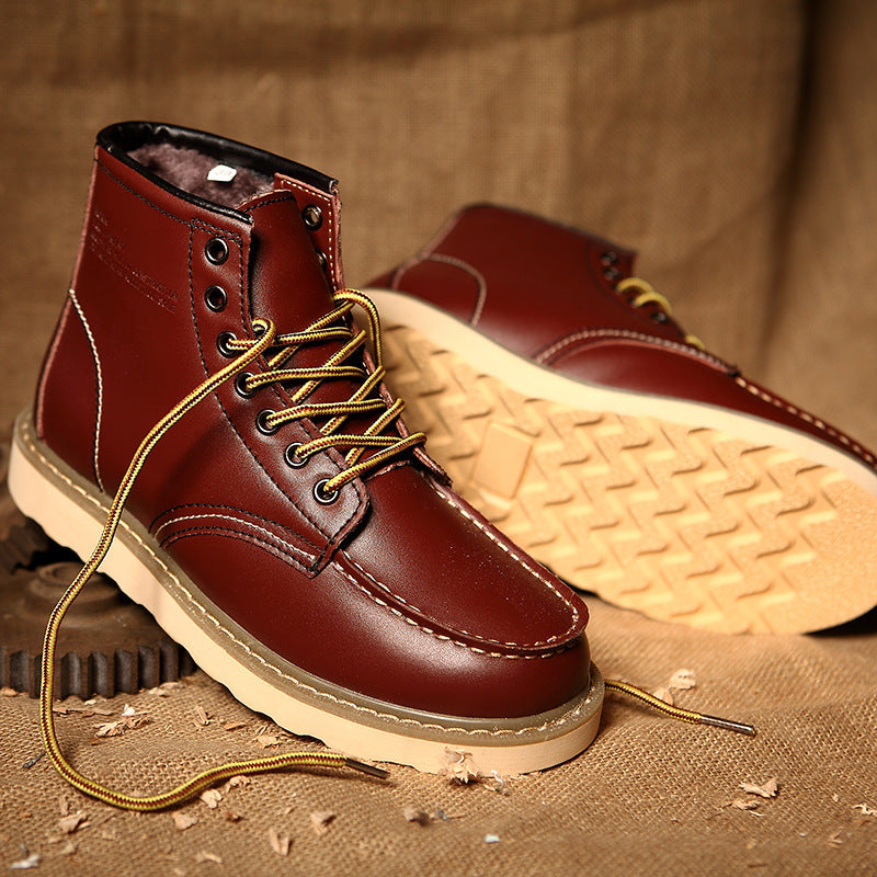 Flynn Men's Ankle Boots | Contrast, Leather, Lace