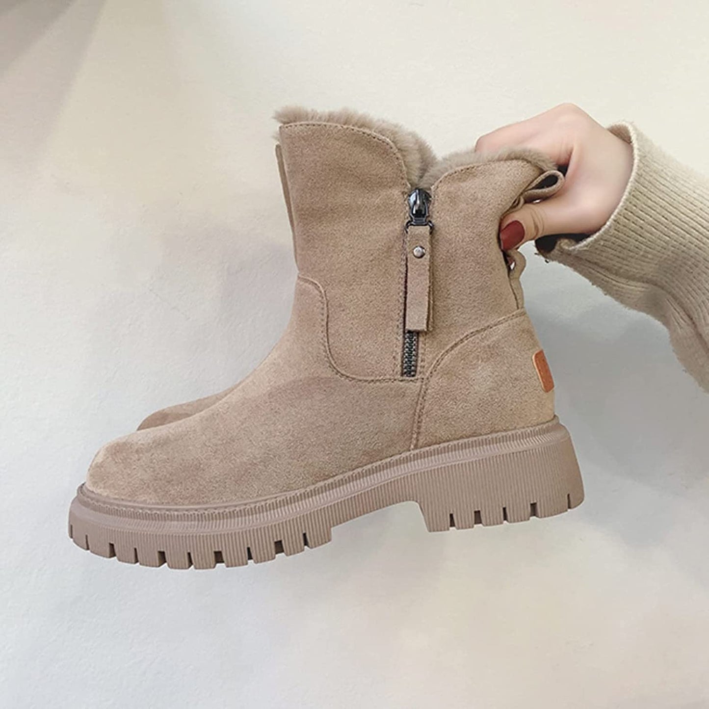 June Women's Ankle Boots - fabric and finish detail