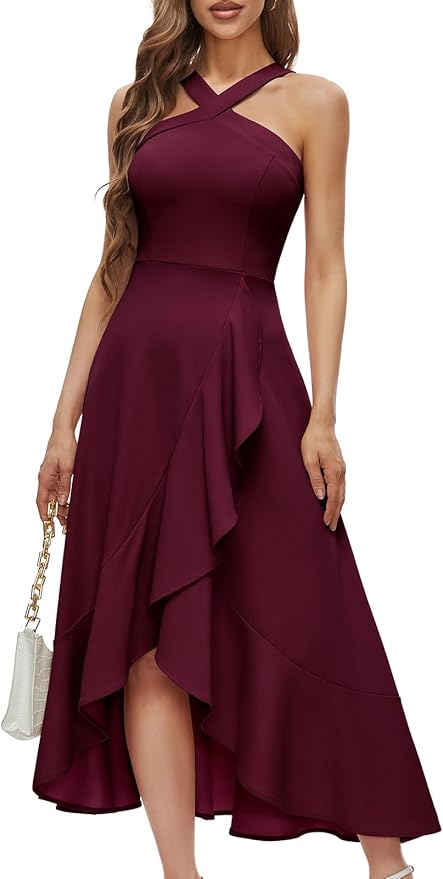 Astrid Women's Ruffled Maxi Dress - full-length view