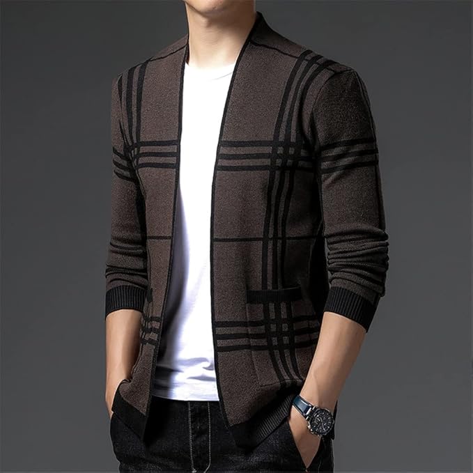 Rosa Women's Plaid Cardigan - shown in use