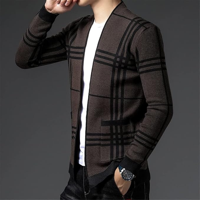 Rosa Women's Plaid Cardigan - flat lay