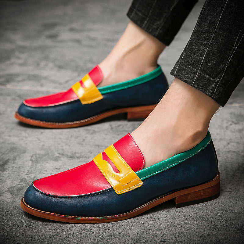 Rufus Men's Block Heel Loafers - back view