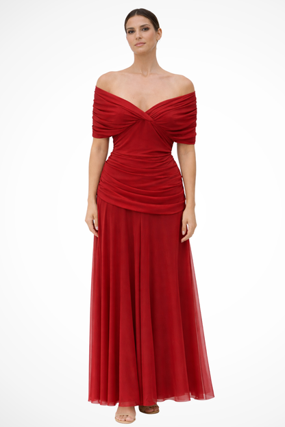 Harlow Women's Pleated Dress - full-length view