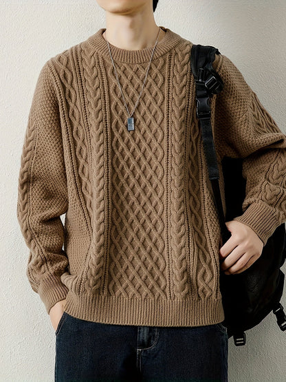 Rowan Women's Cable Knit Sweater - fabric and finish detail