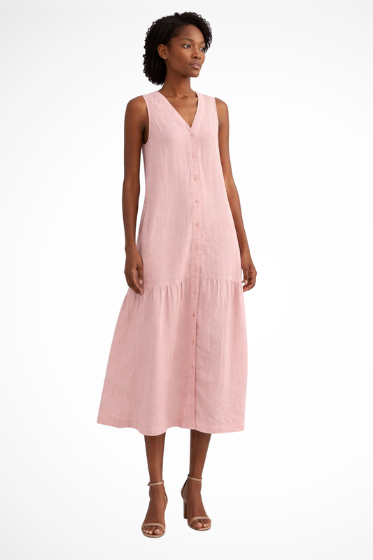 Anaïs Women's Linen Maxi Dress - styled view