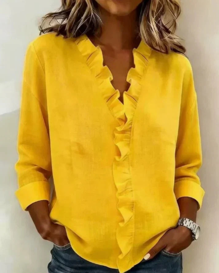 Uma Women's Blouse - flat lay