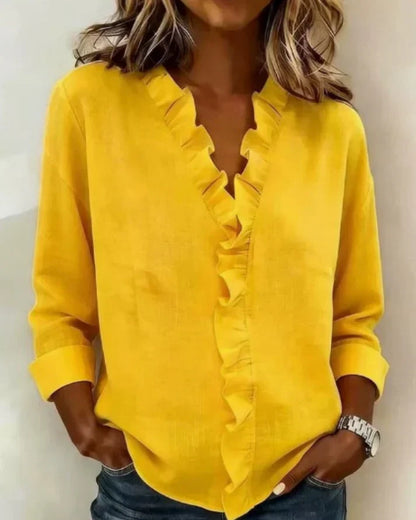 Uma Women's Blouse - flat lay