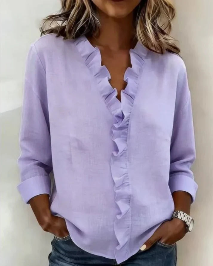 Uma Women's Blouse - close-up detail