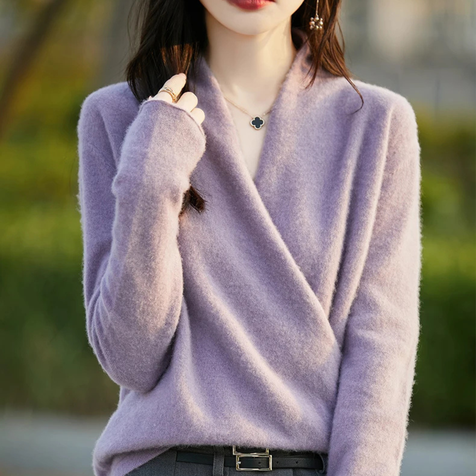 Wilda Women's Sweater - styled view