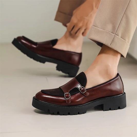 Orson Men's Platform Loafers - styled view