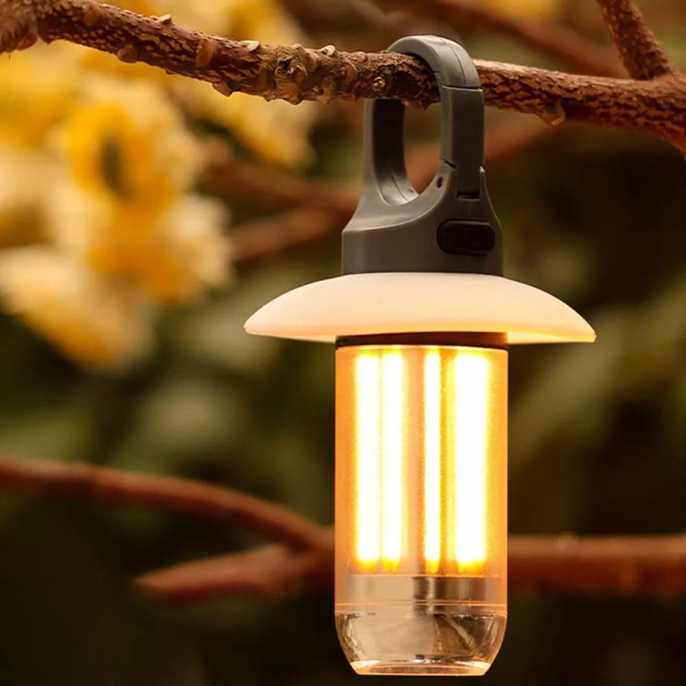 Cove LED Rechargeable Lantern - fabric and finish detail