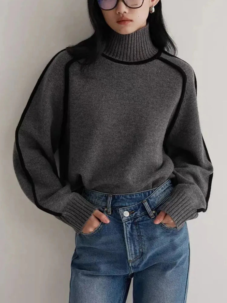 Juliette Women's Knit Turtleneck - full-length view