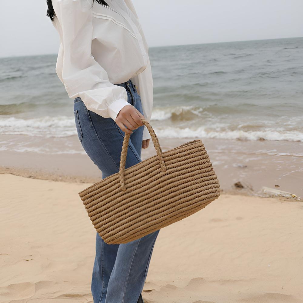 Handwoven Straw Tote Bag
