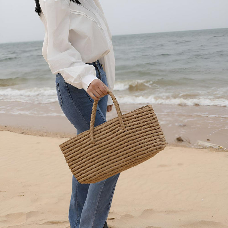 Handwoven Straw Tote Bag