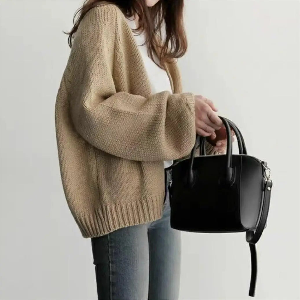 Maya Women's Cardigan - fabric and finish detail