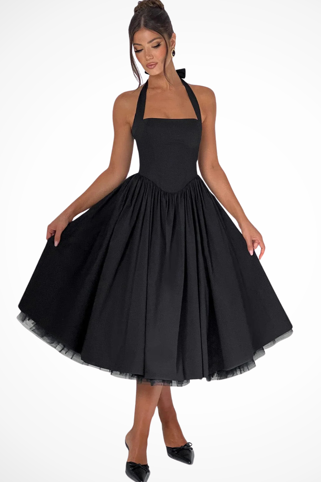 Vienna Women's Midi Dress - close-up detail