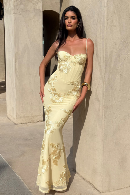 Harlow Women's Floral Maxi Dress - full-length view