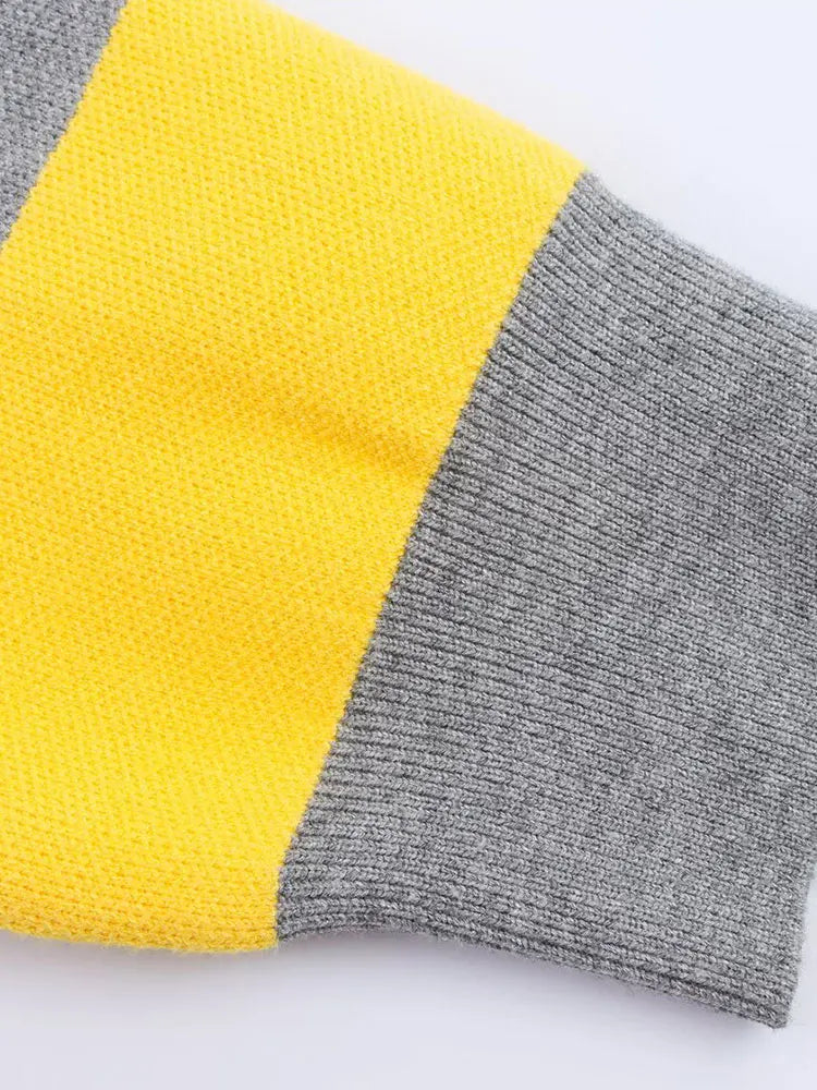 Tallulah Women's Striped Knit Polo - close-up detail