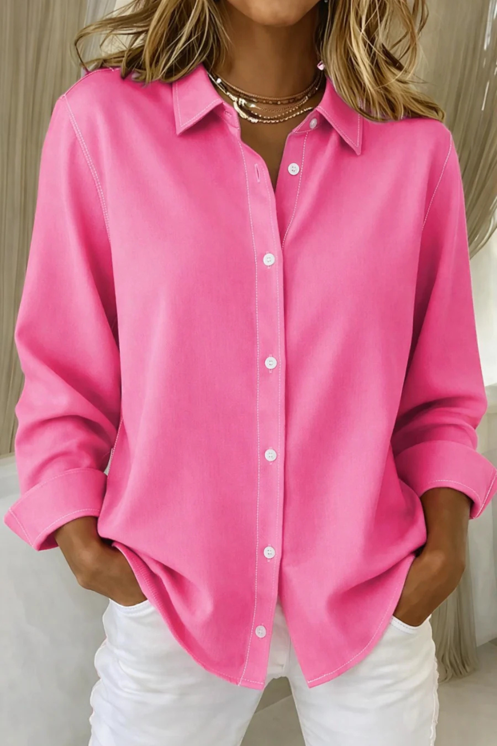 Xanthe Women's Shirt - styled view