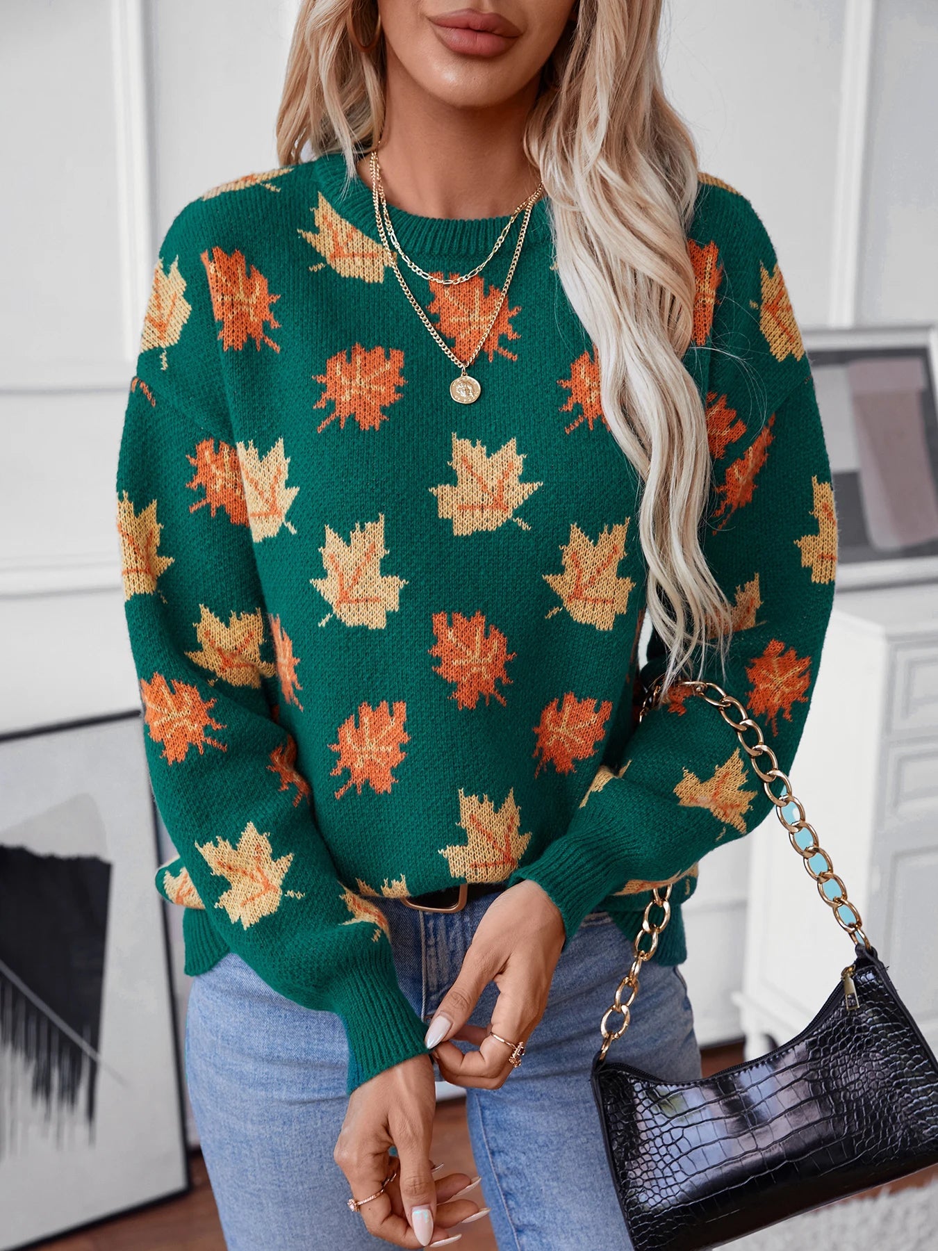 Giselle Women's Sweater - fabric and finish detail